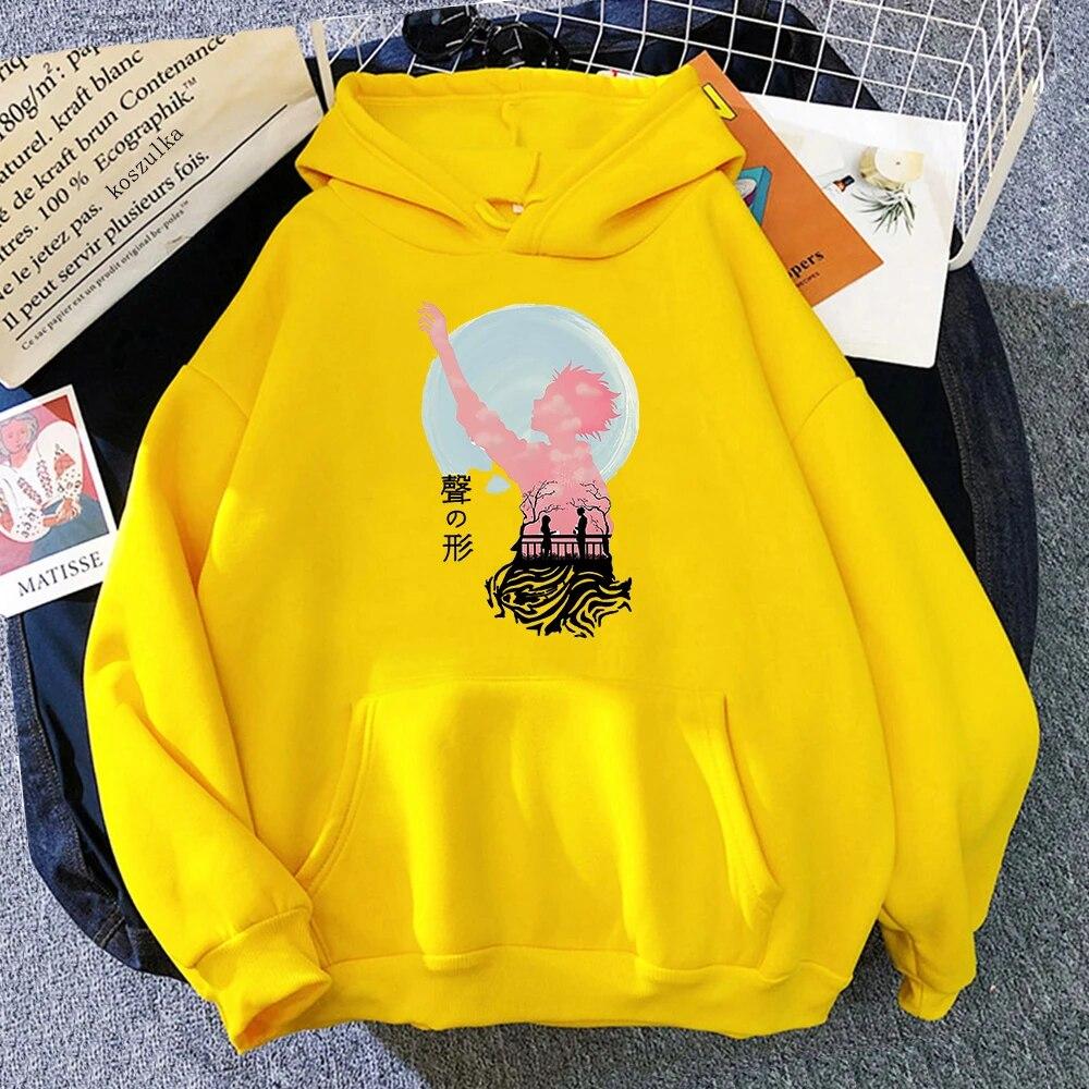 Anime A Silent Voice Hoodies Spring/Autumn Women/men Sweatshirt Koe No Katachi Hoodie Kawaii Clothing Unisex Sudaderas Warm Tops Unisex