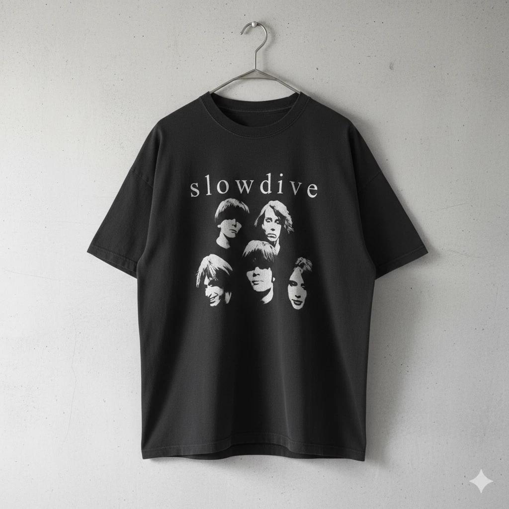 Unisex Adult Casual Music Slowdive Band Portrait Shoegaze Indie Roc... XL