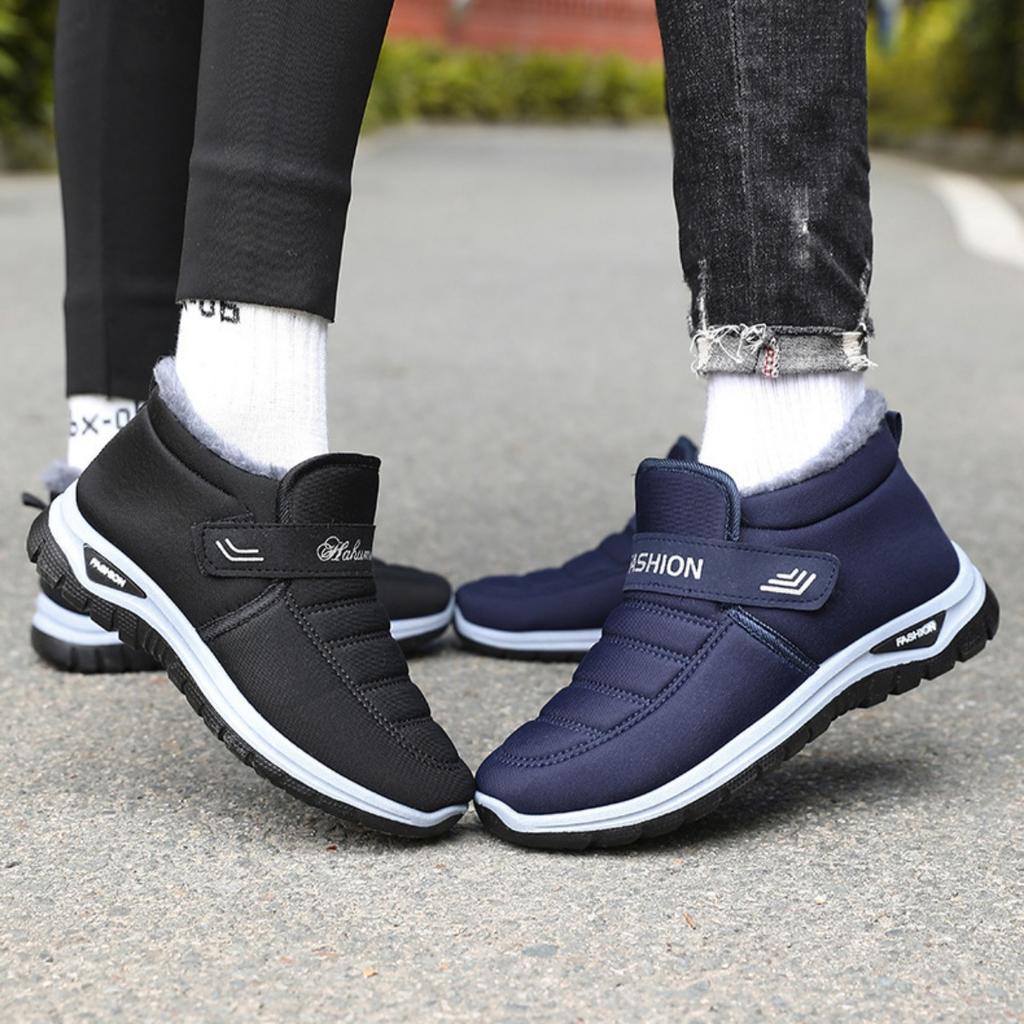 Pantofi pentru bărbați, Pantofi din bumbac, Cizme din bumbac, Grosime de catifea, Cizme pentru bărbați, Pantofi călduroși, Cizme de zăpadă, Cizme scurte