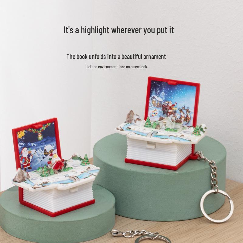 3D Dinosaur & Space Astronaut Pop-Up Keychain Book: Educational, Creative Decompression Toy