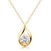 Lala Christie Diamond Single Design Necklace in 18K Gold 0.1ct (lp71-0010-yg)