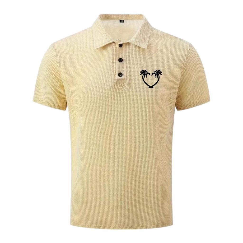 Men's Summer High-End Breathable Mesh Ice Silk Short Sleeve Polo Shirt Lightweight Soft Fabric Casual Fit Stylish Design