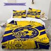 Maccabi Fan Gear Custom Name Pattern Bedding Quilt Set Quilt Cover Pillowcase Home Birthday Gift(1 * duvet cover + 2 * pillowcase, without core)