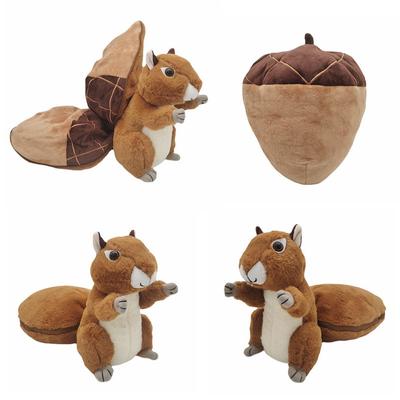 Yeni Fındık Sincap Peluş Oyuncak Fındık Sarılı Sincap Hediye Sevimli Sincap Bebek