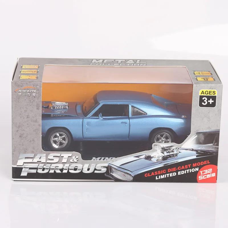 1/32 Dodge Charger The Fast and The Furious Legierungs-Automodelle Kinderspielzeug für Kinder Klassische Metallautos