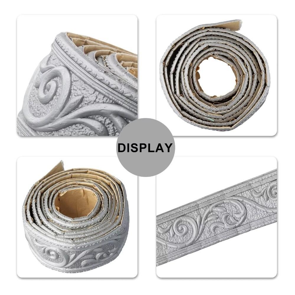 Waterproof Skirting Border Self Adhesive Wall Sticker DIY Sticker Wall Trim Line  For Living Room