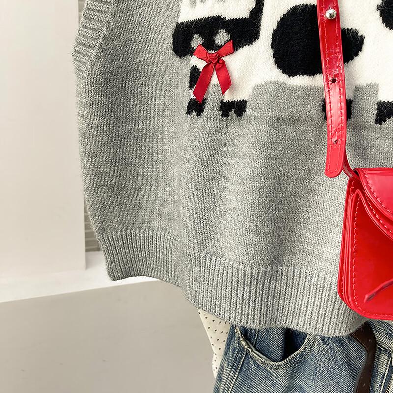 TonLion Women's Fun Animal Pattern Pullover Round Neck Vest