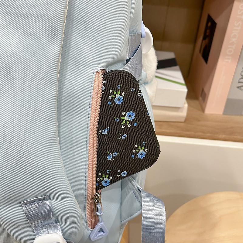 College Style Schoolbag Women's Contrast Color Stitching Large Capacity Backpack