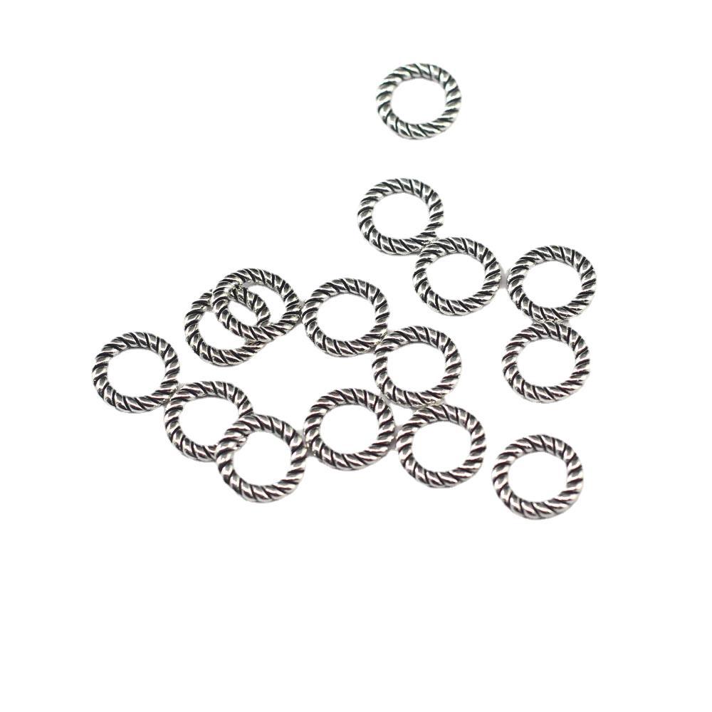 Handmade Diy Accessories Bracelet Connection Buckle Hemp Rope Twist Wreath Retro Ethnic Style Twisted Tail Ring Accessories