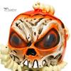 Niche Horror Collection Pieces Halloween Skull Apples Resin Statue, Gothic Spooky Decor with Tabletop Props Worm, Prop for Party Haunted House, Unique