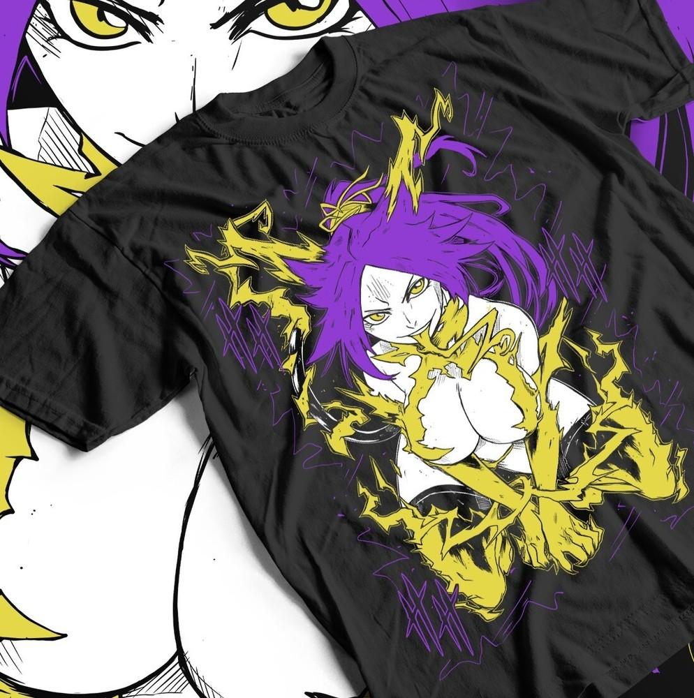 

Bleach Anime Tee Shirt, Ichigo Kurosaki Bankai, Kuros Girl Kawaii Waifu, Unisex 4XL