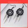 New Style Black Star Pendant Earrings With Alloy Material For Fashion Commuting