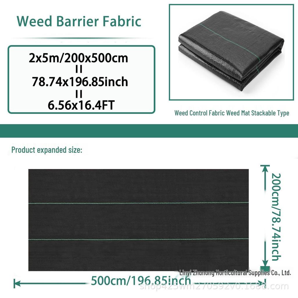 Black PP Weed Barrier Cloth: Breathable, Water-Permeable Ground Cover for Orchards and Gardens