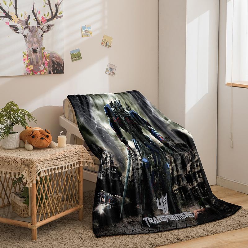 Transformers Series Flannel Blanket 3D Printed Sofa Blanket Thickened Blanket