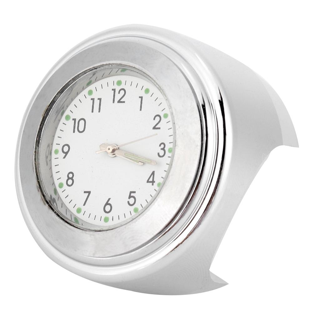 2225mm Motorcycle Handlebar Clock Metal Mount Hand Grip Bar Watch (Black )