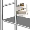 Over Toilet Storage Shelf,2/3-Tier Freestanding Over The Toilet Storage,Metal Bathroom Shelves with Paper Holder and Removable