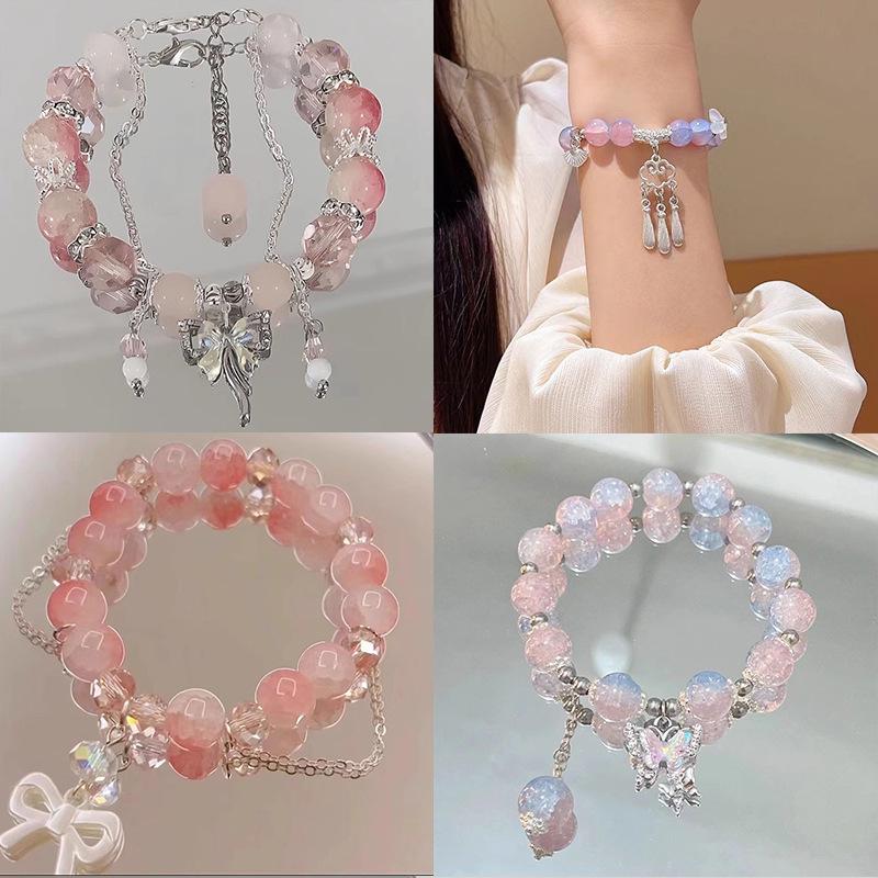 

Браслет-кисточка с кристальной бабочкой в китайском стиле - Роскошные сказочные украшения для женщин 18 cm