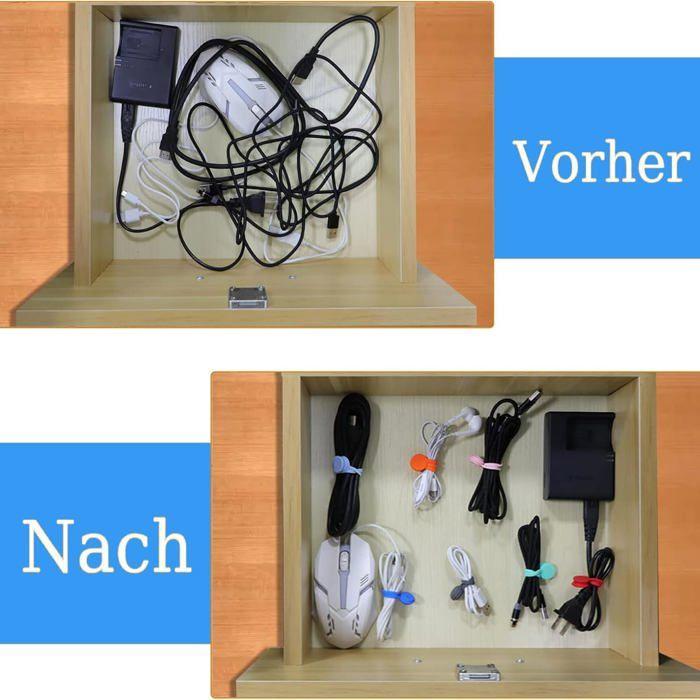 Magnetic Cable Ties Reusable Magnetic Cable Organizers Magnetic Cable Clip Silicone Cable Ties 147