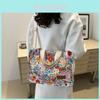 Large Capacity Stylish Korean Tote Bag For Commuting And Casual Outings With Unique Design