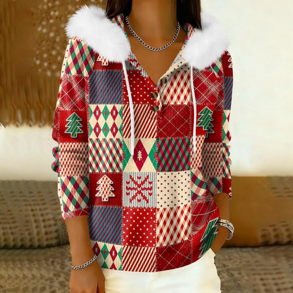 Damkappa Långärmad Med huva Varm vinterkappa Jacka