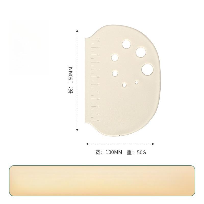 Stainless Steel With Scale Surface Scraper Dough Cutter Flour Dough Cutting Knife Bread Baking Cake Scraper Semi Circle Knife