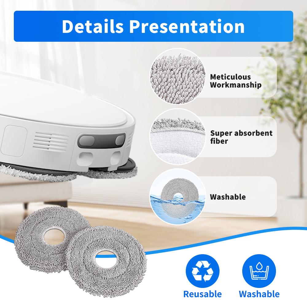 Mop Cloth Dust Bag Compatible For JONR P20 PRO For JONR T5 Pro Robot Vacuum Cleaner Accessory Part Replacement Accessories Parts