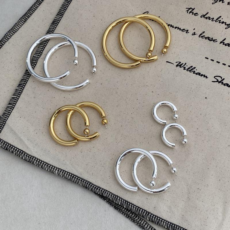 SophieBu*ai Minimalist Circle Ear Cuffs - Elegant High-End Hoops Earrings