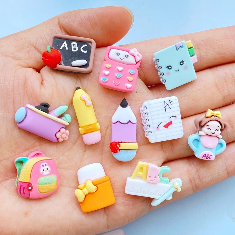 20Pcs Cute Mini Cake Ice Cream Popsicle Flat Back Resin Cabochons Scrapbooking DIY Jewelry Craft Decoration Accessories G31