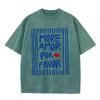 2026 Więcej Miłości Proszę Hiszpański Slogan Czerwony Odbitka Ust Prana Koszulka Urocza Miłość Codzienna Oversize Krótki Rękaw Streetwear Unisex T