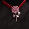 1pc Ladies' Lollipop Brooch & Pin Jewelry - Retro Elegant, Unique Design, Retro Elegant, for Scarves/Jackets, Ideal Holiday Gift