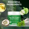 Tea Tree & Mint Scalp Scrub - Gently Cleans and Strengthens Hair and Scalp, Improves Scalp Health, Enhances Hair Vitality,200g