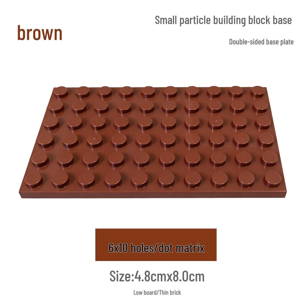 CrossMOC 6x10 Studs Base Plate for Technic & Universal Blocks (Compatible with 3033)