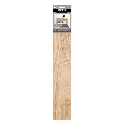 [R1495] - Set of 6 'Imitation Wood' Stickers - 60x10 Cm