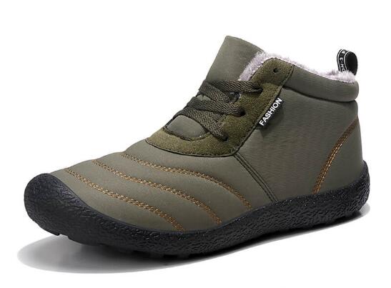 Lace-up men's winter shoes large size 48 cold-proof plus velvet couple shoes warm shoes outdoor waterproof cotton snow boot H976