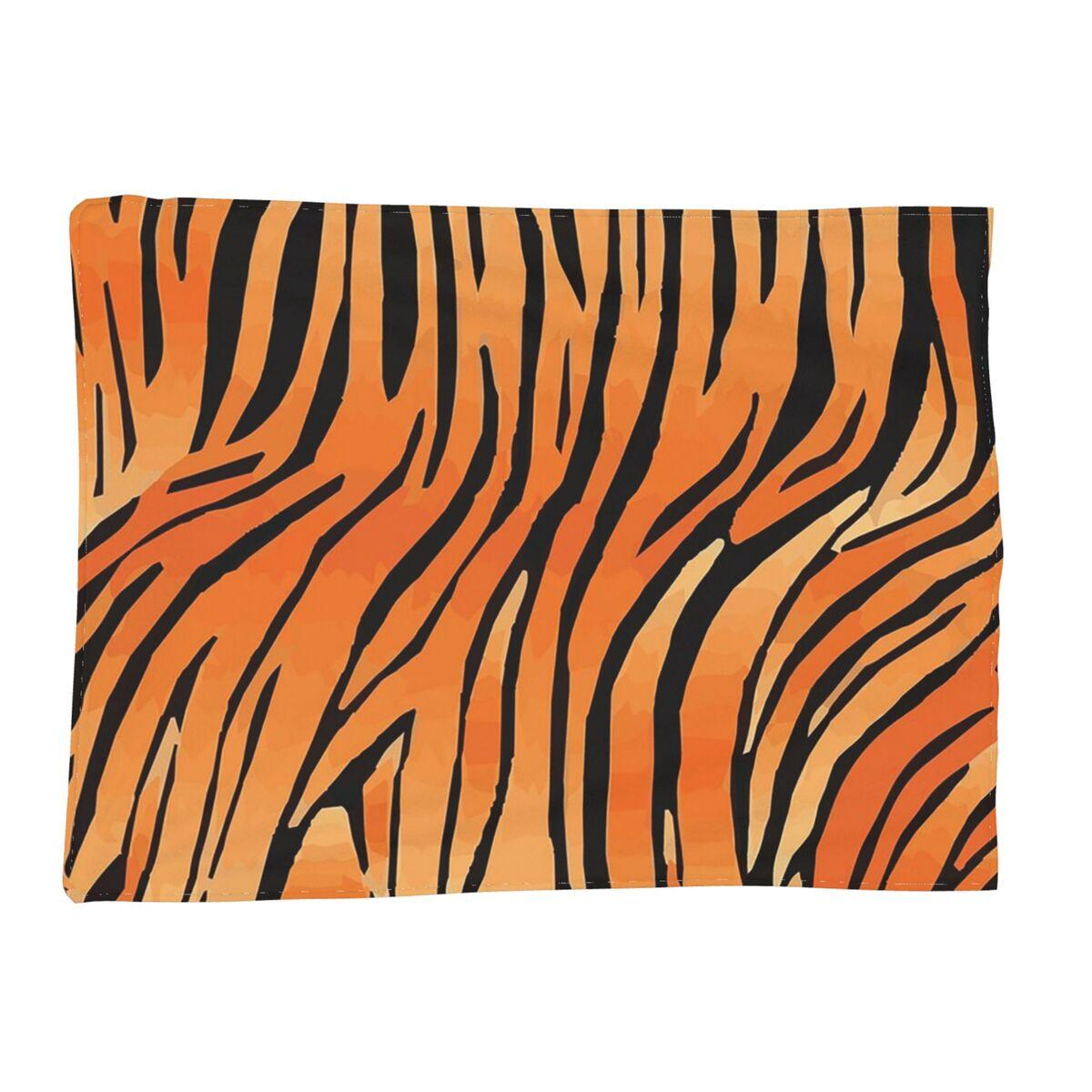 Bengal Tiger Animal Blankets Soft Warm Flannel Throw Blanket Plush for Bed Living room Picnic Travel Home Couch Size: 75*100cm, Weight: 230 GSM