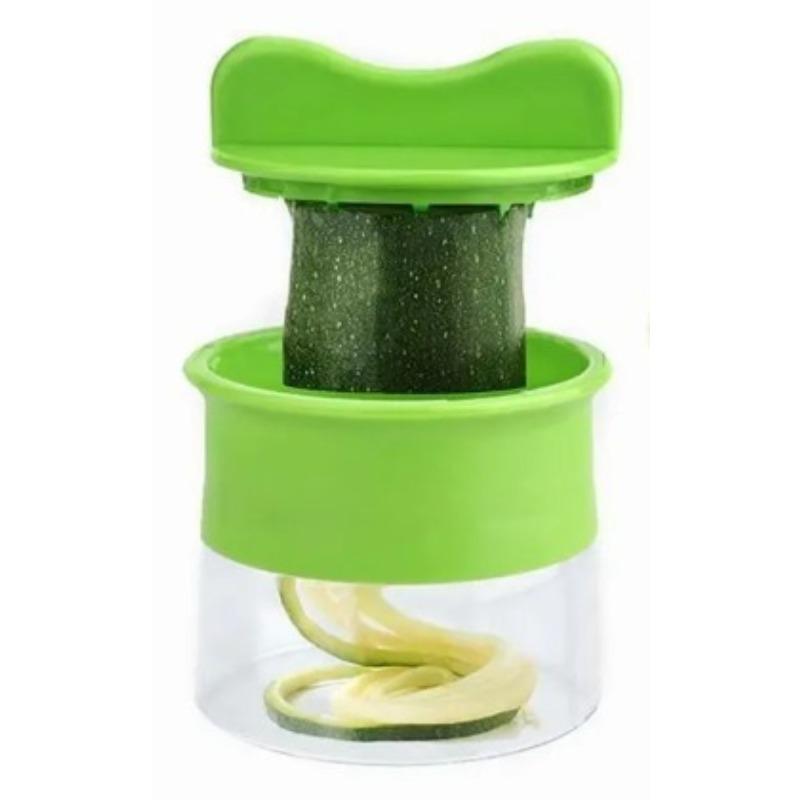 Handheld Spiralizer Vegetable Slicer, Adjustable Multifunctional Rotary Grater for Veggies, Fruits & Salads