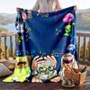 Warm Flannel Blanket My Singing Monsters Pattern, Lightweight Comfortable Throw Blanket for Bed Sofa Use