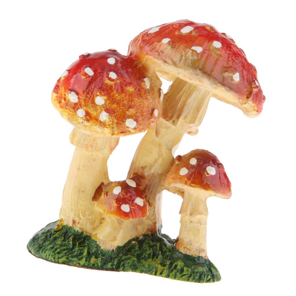 Mushroom Figurine Garden Terrarium Decor