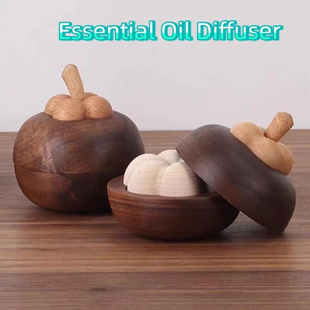 Portable Fragrant Wood Diffuser Solid Wood Aroma Diffuser Creative Fragrance Ornament  Yoga Room