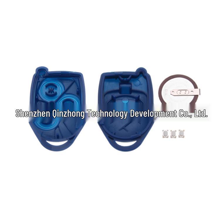 Ford 3-Button Car Key Shell (Blue) with Rear Battery