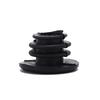 6pcs Bike Black Mini Rubber Grip Handlebar Bar End Plugs Stoppers Caps