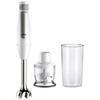 Braun Mq7020 Wh Immersion Blender 1000 W Bpa-free, Stepless Speed Setting, with White, Silver Blender