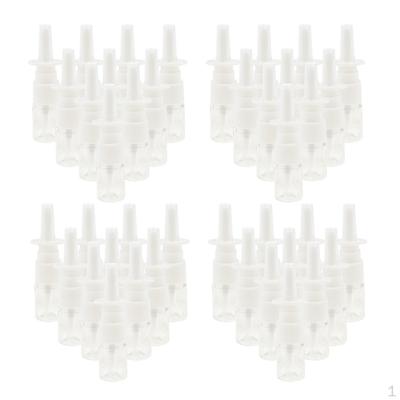 40 Pieces 5ml Plastic Nasal Spray Bottles Fine Mist Sprayer Pump Clear