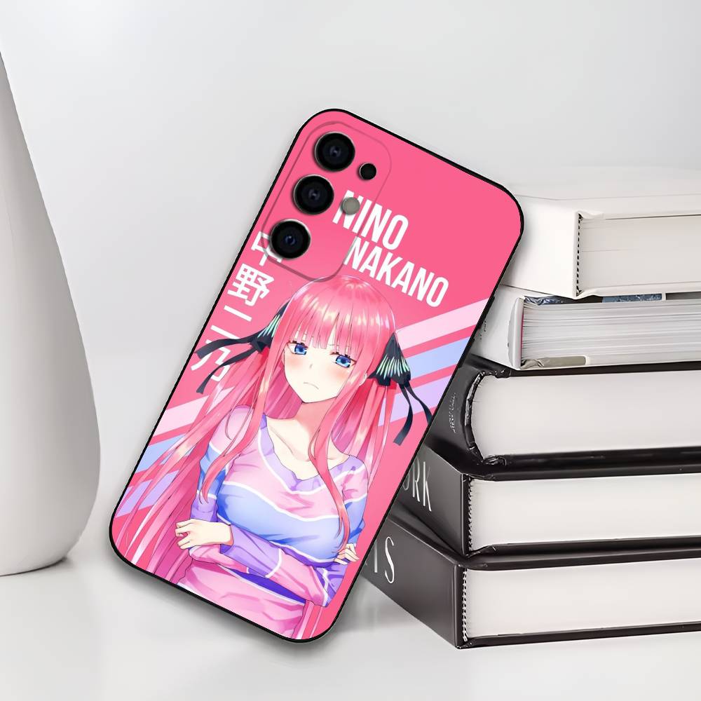 N-Nino N-Nakano Anime Phone Case For Samsung S25,S24,S21,S22,S23,S30,Ultra,S20,Plus,Soft Silicone Black Cover