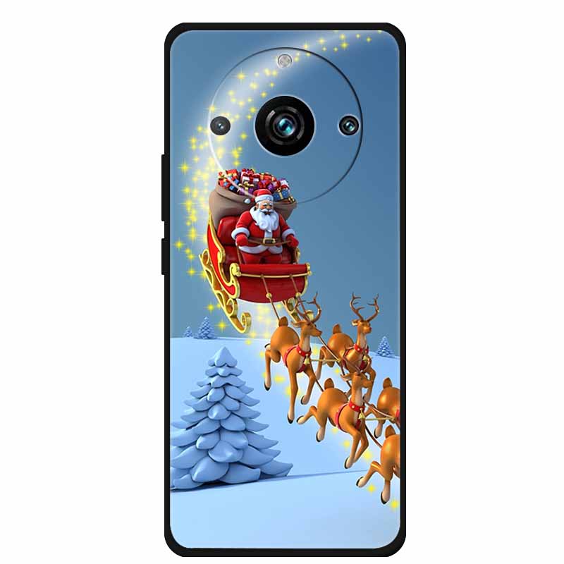 2024 Christmas Phone Cases For Realme 11 Pro Plus Case Soft TPU Silicone For Realme 11 Pro RMX3771 Shockproof Cover Bumper Funda