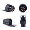 7 Pin To 13 Pin Plug Adapter Trailer Connector 12V Towbar Towing Waterproof Plugs Socket Adapter Car Truck Caravan