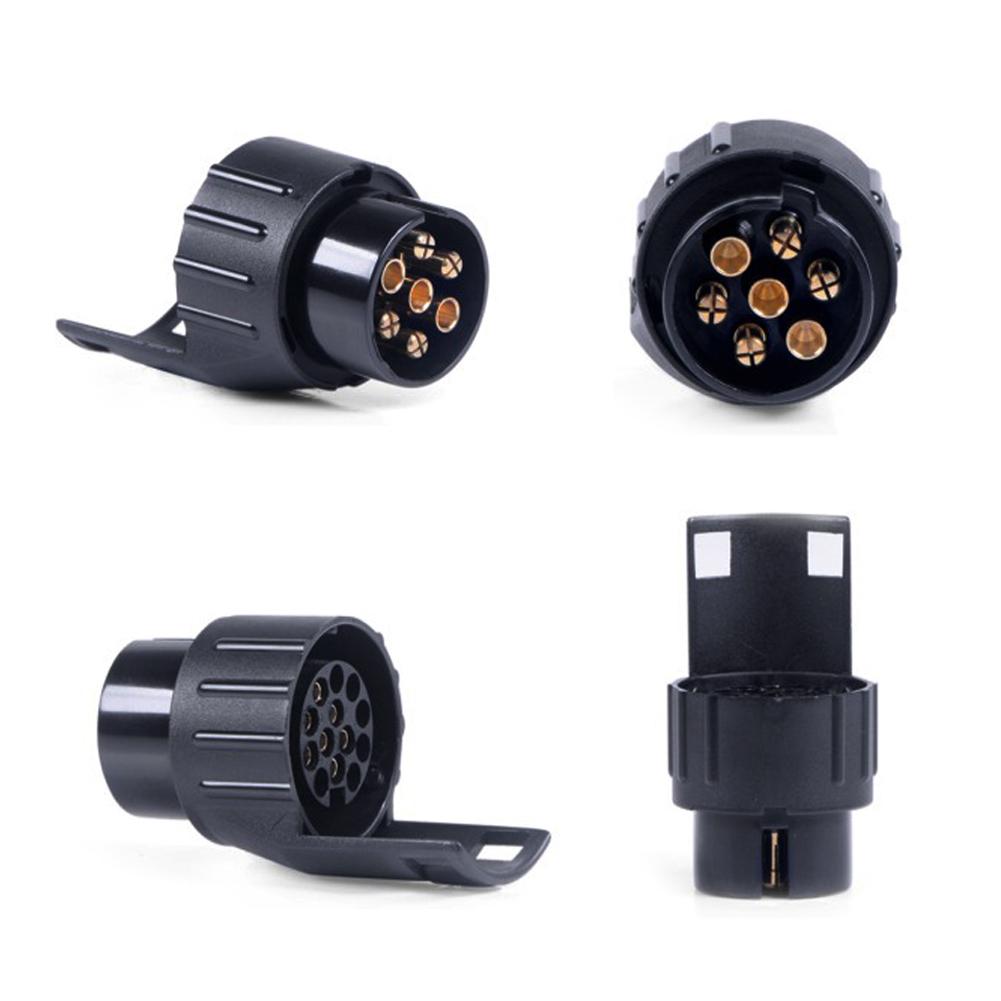 7 Pin To 13 Pin Plug Adapter Trailer Connector 12V Towbar Towing Waterproof Plugs Socket Adapter Car Truck Caravan
