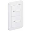 Panasonic Cosmo Wide 21 Embedded Firefly Double Switch B WTP50512WP White