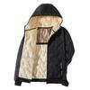 Men's Winter Plus-Size Velvet-Lined Graphene Cotton Jacket