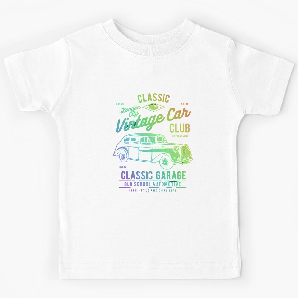 Retro Classic Vintage London Car Kids T-Shirt 120